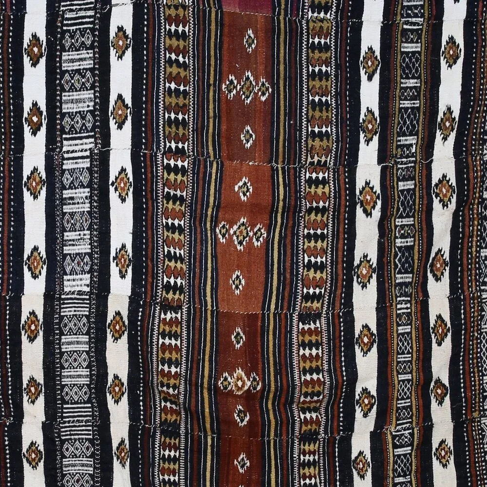 Rare Early 20th Century Khasa Arkilla Kerka Hand Woven Bridal Blanket Ma…